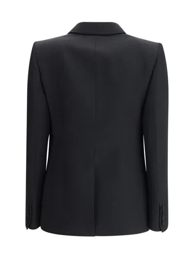 Valentino Double-breasted Blazer With Wide Peak Lapels In Black