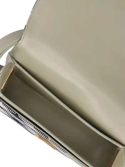 Burberry Adjustable Checkered Pattern Shoulder Bag In Beige