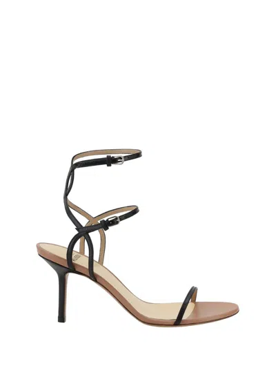 Francesco Russo Woman Sandals Black Size 7 Soft Leather In Black