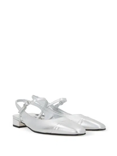 Carel Paris Oceano Ballerinas In Bi-silver Calf