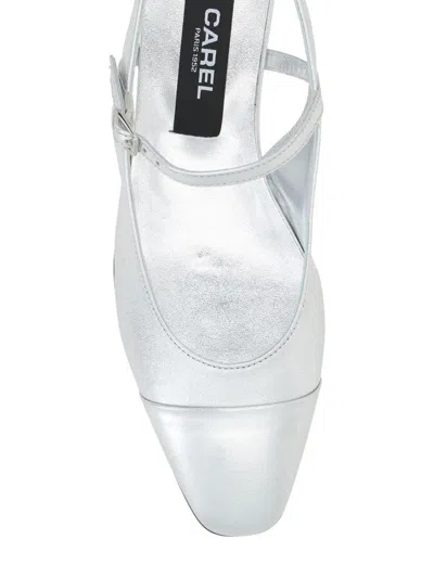 Carel Paris Oceano Ballerinas In Bi-silver Calf