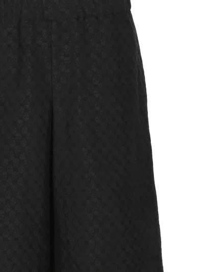 Alexander Mcqueen Men Black Wool Blend Bermuda Shorts In Black