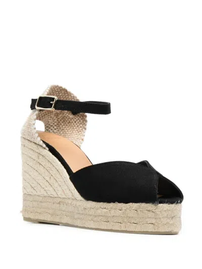 Castaã±er Castañer Woman Espadrilles Black Size 10 Textile Fibers In Black