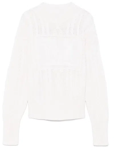 Max Mara Wool And Cashmere Crewneck Jumper In White