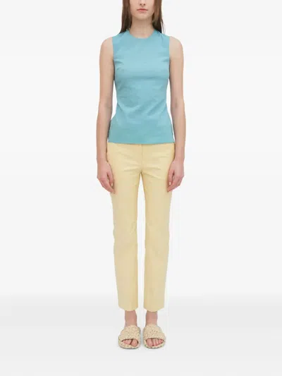 Rosetta Getty Crew-neck Tank Top In Blue