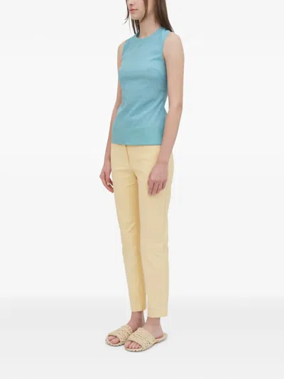 Rosetta Getty Crew-neck Tank Top In Blue