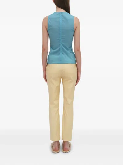 Rosetta Getty Crew-neck Tank Top In Blue