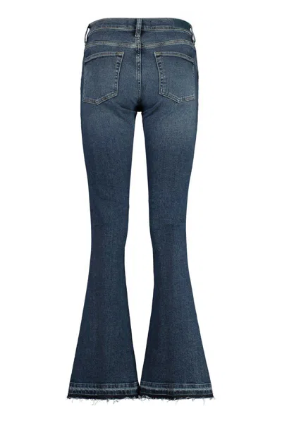 7 For All Mankind High-rise Bootcut Jeans In Navy