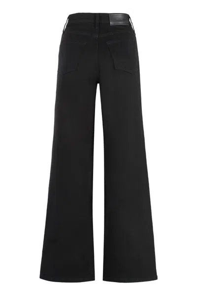 Calvin Klein High-rise Wide-leg Jeans In Black