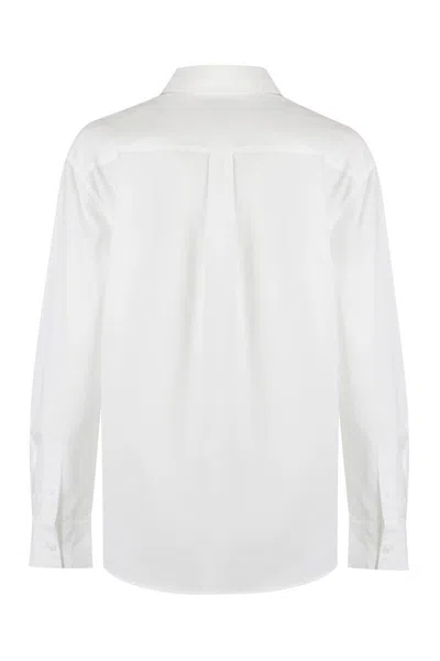 Calvin Klein Long Sleeved Buttoned Shirt In White