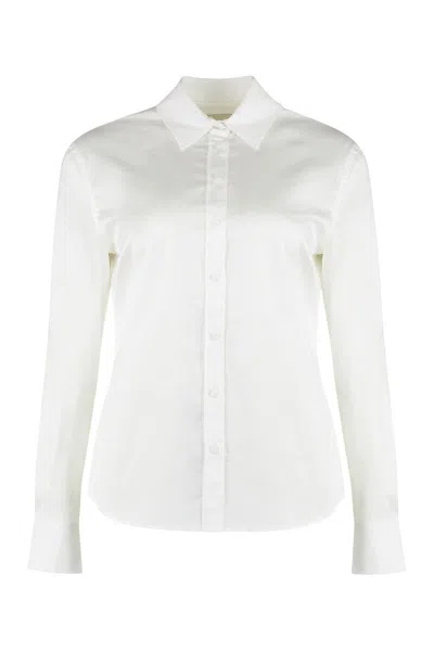 Calvin Klein Long Sleeved Buttoned Shirt In White