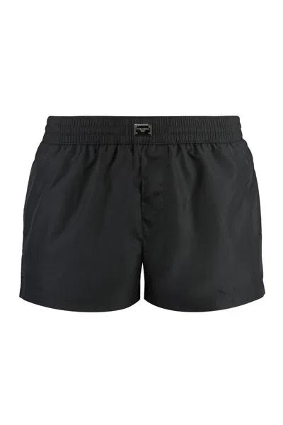 Dolce & Gabbana Men Short Swim Trunks With Tag In Black