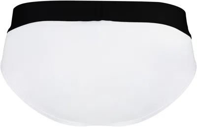 Palm Angels Set Of Two Cotton Briefs With Logoed Elastic Band In Multicolor