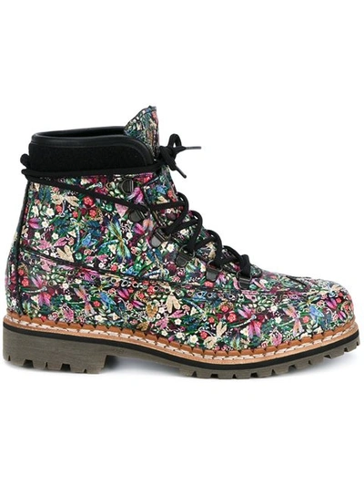 Tabitha Simmons Woman Printed Leather Ankle Boots Multicolor In Black