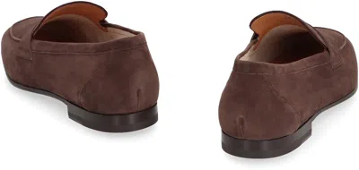 Tod's Suede Loafers In Brown