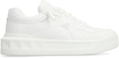 Valentino Garavani Mens White One Stud Xl Chunky-sole Leather Low-top Trainers In White
