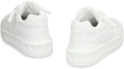 Valentino Garavani Mens White One Stud Xl Chunky-sole Leather Low-top Trainers In White