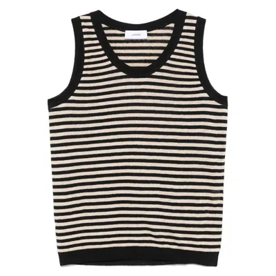Lardini Striped Tank Top In Multicolor