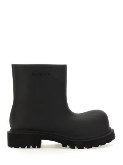Balenciaga 55mm Steroid Rubber Boots In Black