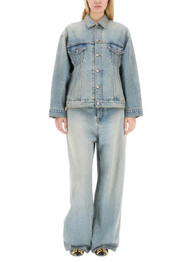 Balenciaga Hourglass Jacket In Blue