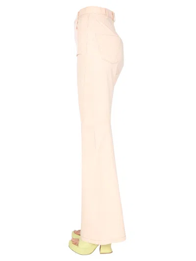 Bottega Veneta Women Flared Jeans In Pink