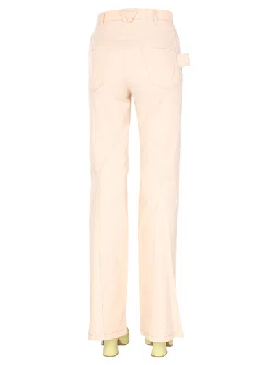 Bottega Veneta Women Flared Jeans In Pink