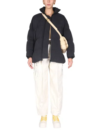 Bottega Veneta Women Hooded Down Jacket In Black