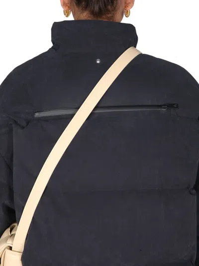 Bottega Veneta Women Hooded Down Jacket In Black