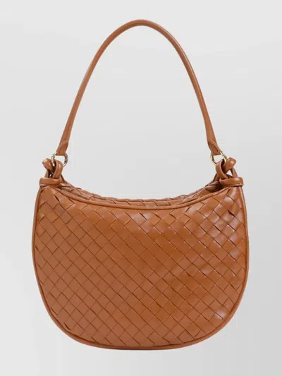 Bottega Veneta Medium Gemelli Leather Shoulder Bag In Metallic