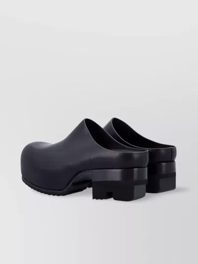 Rick Owens Mule With Chunky Sole And Closed Back