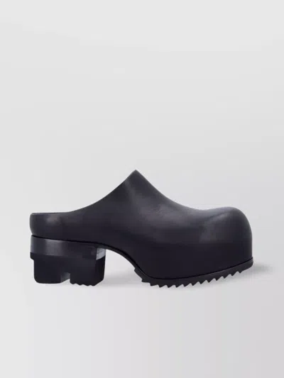 Rick Owens Mule With Chunky Sole And Closed Back