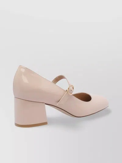 Stuart Weitzman Chunky Heel Pump Patent Finish