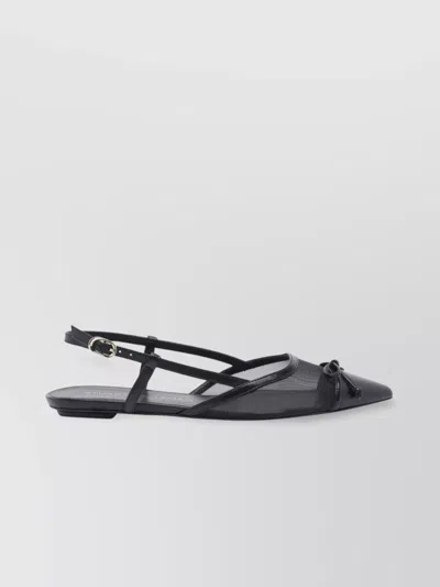 Stuart Weitzman Mid Heel Ballerina Shoes With Pointed Toe