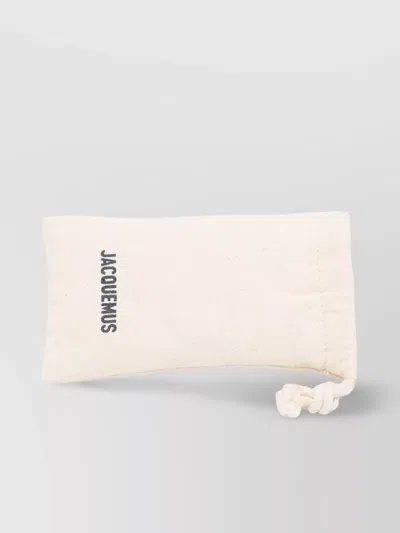 Jacquemus Cruise Style Rectangular Frame Sunglasses In Neutrals