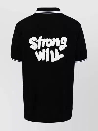 Comme Des Garçons Polo Comme Des Garons Shirt X Fred Perry In Black