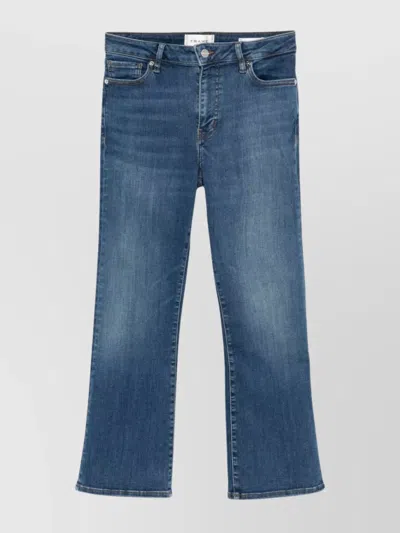 Frame Le Crop Mini Boot Jeans In Blue