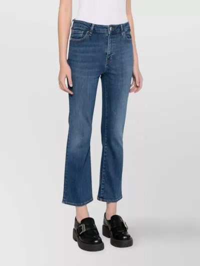 Frame Le Crop Mini Boot Jeans In Blue