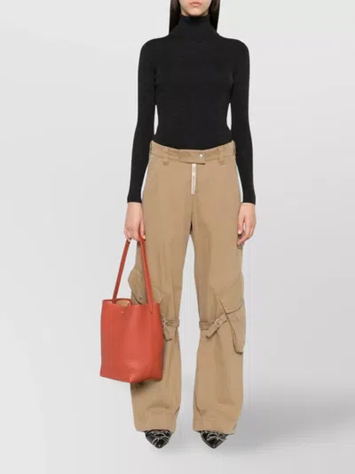 P.a.r.o.s.h Parosh Ribbed Turtleneck Sweater With Elegant Open Back Design In Black