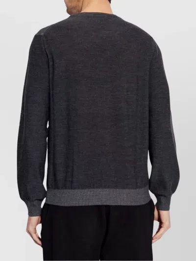 Alexander Mcqueen Alexander Mc Queen Skull Wool Sweater In Grey