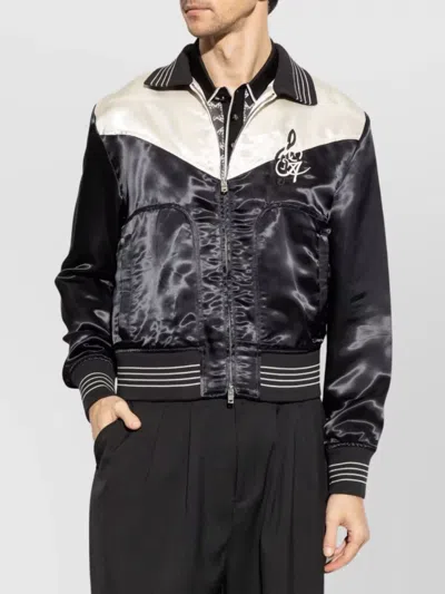 Amiri Ma Music Note Blouson In Black