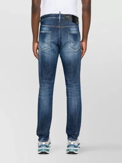 Dsquared2 Dsquared Men Whisker Jeans In Blue
