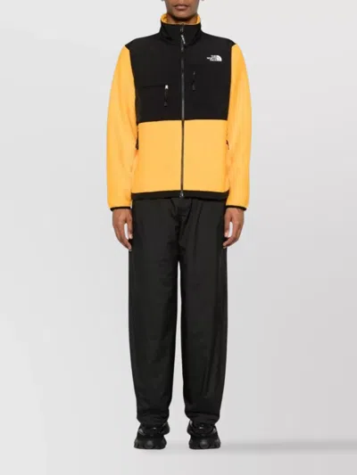 The North Face Retro Denali Black/yellow Jacket In Yellow