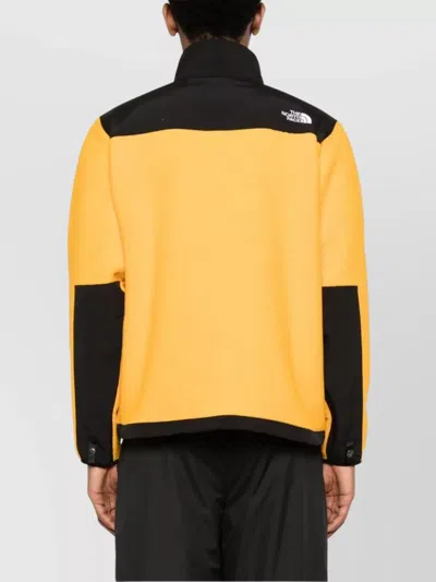 The North Face Retro Denali Black/yellow Jacket In Yellow