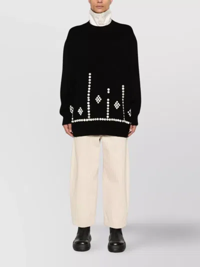 Comme Des Garçons Comme Des Garcons Sweater With Decorative Buttons In Black