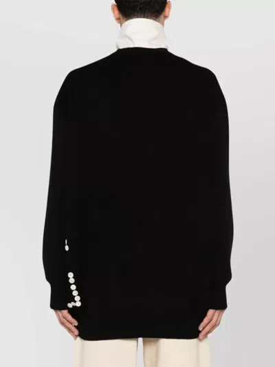Comme Des Garçons Comme Des Garcons Sweater With Decorative Buttons In Black