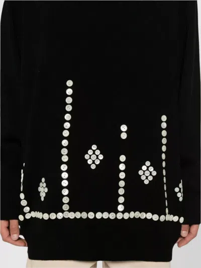 Comme Des Garçons Comme Des Garcons Sweater With Decorative Buttons In Black