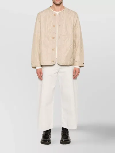 Tommy Hilfiger Long Length Raincoat With Two Side Pockets In Neutrals