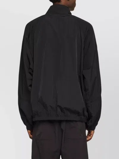 Jw Anderson Black Jacket With Mock Neck And Raglan Sleeves