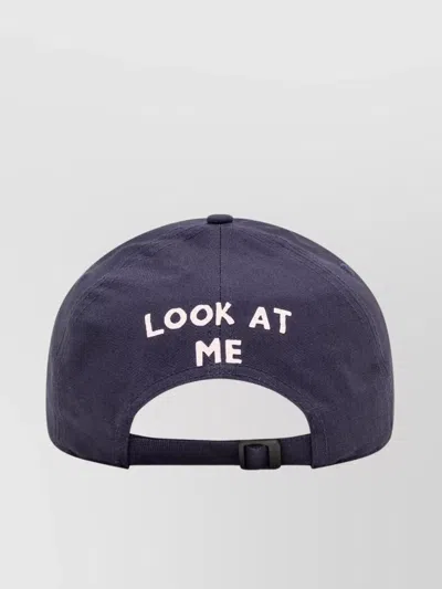 Jw Anderson Cap With Curved Peak And Eyelet Detailing In Purple