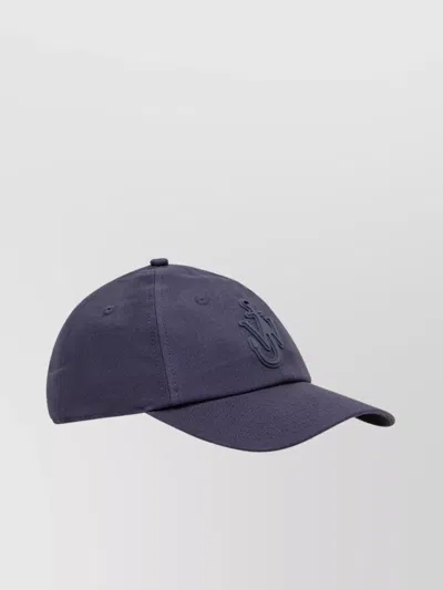 Jw Anderson Cap With Curved Peak And Eyelet Detailing In Purple
